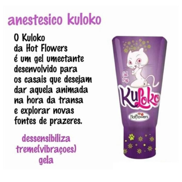 Kuloko Gel Dessensibilizante Anal - Hot Flowers - Imagem 2