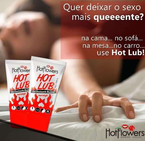 Hot Lub Gel Deslizante Beijável- Hot Flowers - Imagem 2
