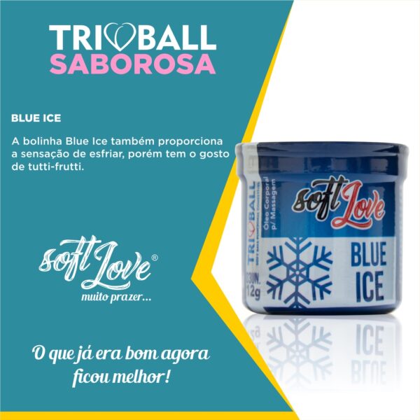 Bolinhas Blue Ice Triball Soft Love 3un - Imagem 2