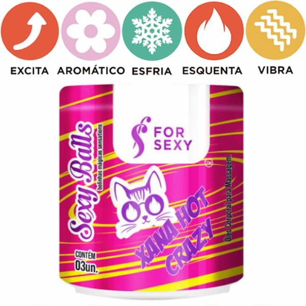 Bolinhas Xana Hot Crazy 03 Unidades-For Sexy - Imagem 3