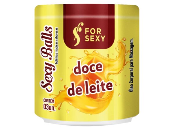 Bolinha  Doce de Leite 03 Unidades For Sexy