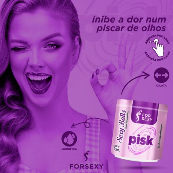 Bolinhas Pisk Sexy Ball Excitante Anal 03 Unidades-For Sexy - Imagem 4