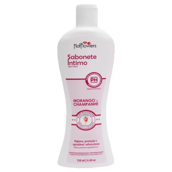 Sabonete Intimo Feminino Morango Champagne 130ml
