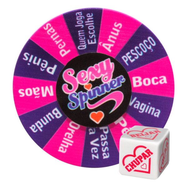 Roleta Sexy Spinner com Dado Diversão ao Cubo