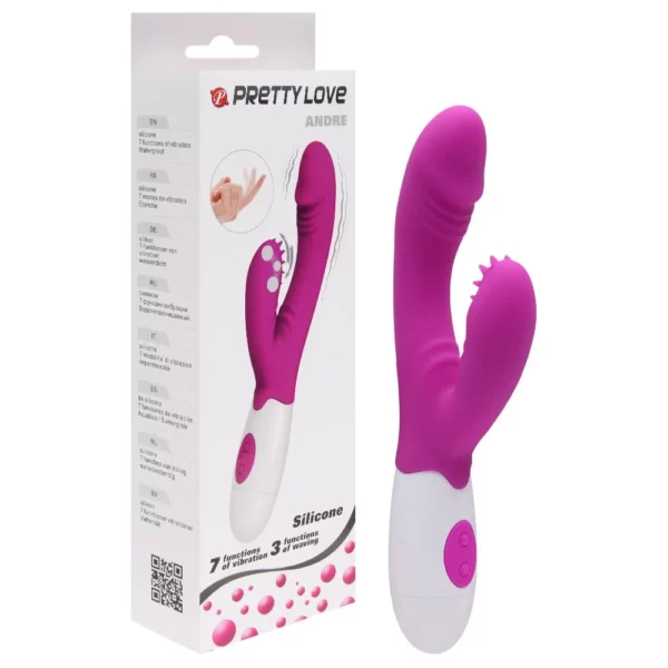 Vibrador Com Etimulador clitoriano André