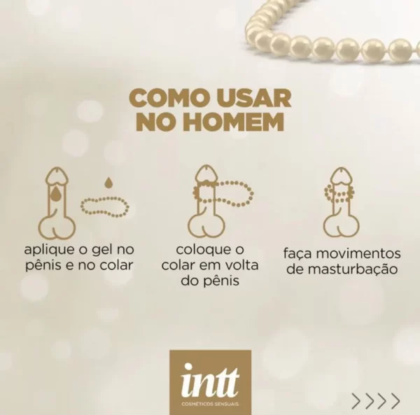Kit Perolas In Love Lubrificante Colar Massagem Tailandesa - Intt - Imagem 3