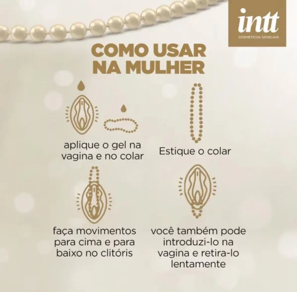 Kit Perolas In Love Lubrificante Colar Massagem Tailandesa - Intt - Imagem 2