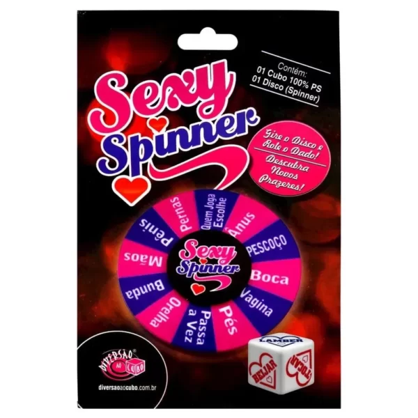 Roleta Sexy Spinner com Dado Diversão ao Cubo - Imagem 2