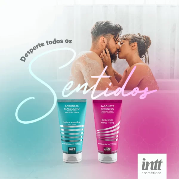 Sabonete Afrodisíaco Feminino Intt 150ml - Imagem 2