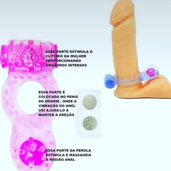 Anel Peniano Perola Com Vibrador - Imagem 6