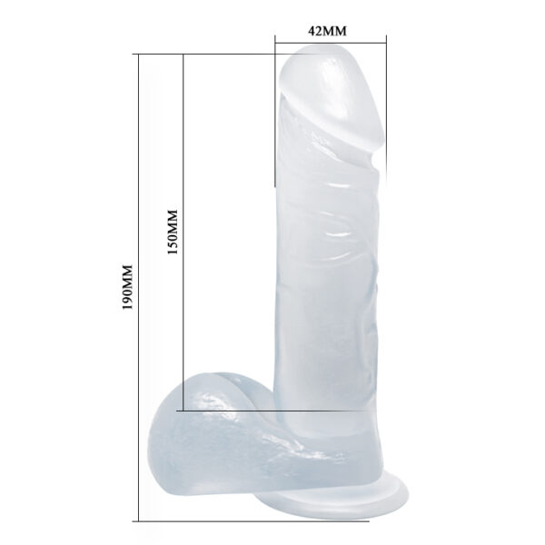 Protese Realística Em Silicone -Translúcida 19x4,2 cm - Imagem 4