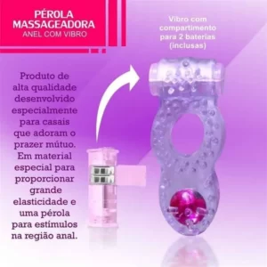 Anel Peniano Perola Com Vibrador