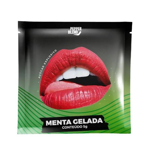 Bala em Pó Explosão Menta Gelada 5g- Pepper Blend